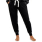 Jenni Women's Twinning Super Soft Pajama Set Black Size Large
