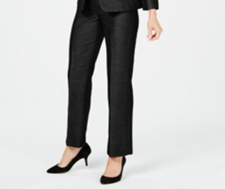 Le Suit Women's Button Detail Pantsuit Black Size 18