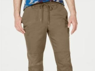 American Rag Men's Articulated Jogger Pants Beige Size Large