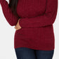 Karen Scott Women's Cable-Knit V-Neck Sweater Red Size Large