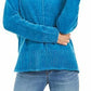 Style & Co Women's Petite Chenille Sweater Blue Size Small