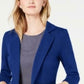 Maison Jules Women's 3/4 Sleeve Knit Blazer Navy Size Small
