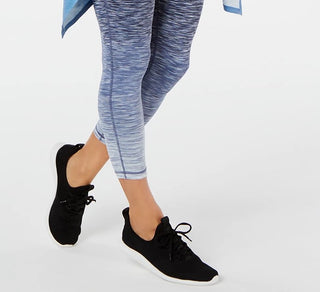 Ideology Women's Space-Dyed Ombre Ankle Leggings Dark Blue Size Extra Small