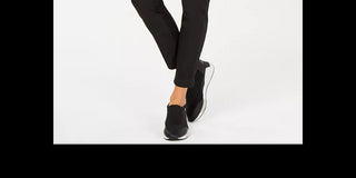 Ideology Women's Knit Back Woven Pants Black Size Small