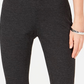 Alfani Women's Wide Waistband Exposed Elastic Skinny Pants Black Size 8P