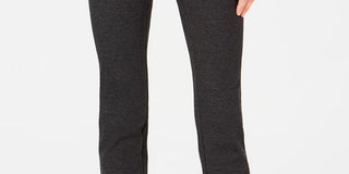 Alfani Women's Wide Waistband Exposed Elastic Skinny Pants Black Size 8P