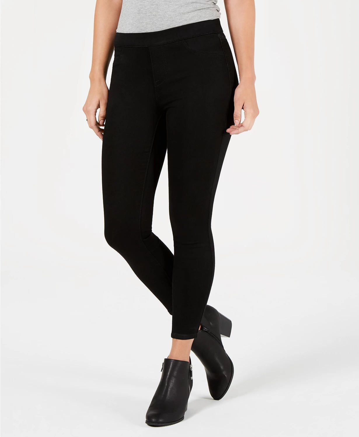 Style & Co Women's Petite Pull-On Jeggings Black Size Petite Medium
