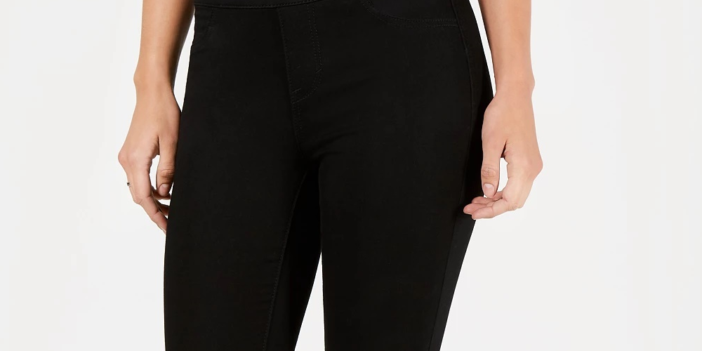 Style & Co Women's Petite Pull-On Jeggings Black Size Petite Medium