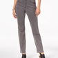 Style & Co Women's Tummy Control Straight Leg Fashion Jeans Dark Gray Size 16