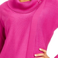 JM Collection Women's Faux Wrap Cowl Neck Sweater Dark Purple Size XX-Large