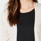 Maison Jules Women's Long Open-Front Jersey Cardigan Sweater Dark Beige Size Extra Large