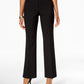JM Collection Women's Petite Extended-Tab Trousers Charcoal Size 8P