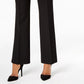 JM Collection Women's Petite Extended-Tab Trousers Charcoal Size 8P