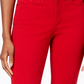Charter Club Women's Lexington Straight-Leg Jeans Medium Red Size 10