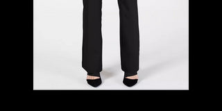 Alfani Women's Petite Snap-Waist Trousers Black Size 14
