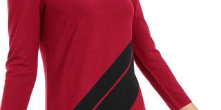 Alfani Women's Striped Asymmetrical Tunic Black Size Petite Medium