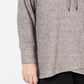 Ideology Women's Plus Size Cowl-Neck Tulip-Hem Top Dark Gray Size 1X