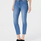 Style & Co Women's Cropped Tummy Control Skinny Jeans Blue 4 Petite
