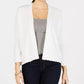 Charter Club Women's Textured-Knit Open Cardigan White Size Medium