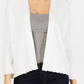 Charter Club Women's Textured-Knit Open Cardigan White Size Medium
