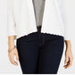 Charter Club Women's Textured-Knit Open Cardigan White Size X-Large