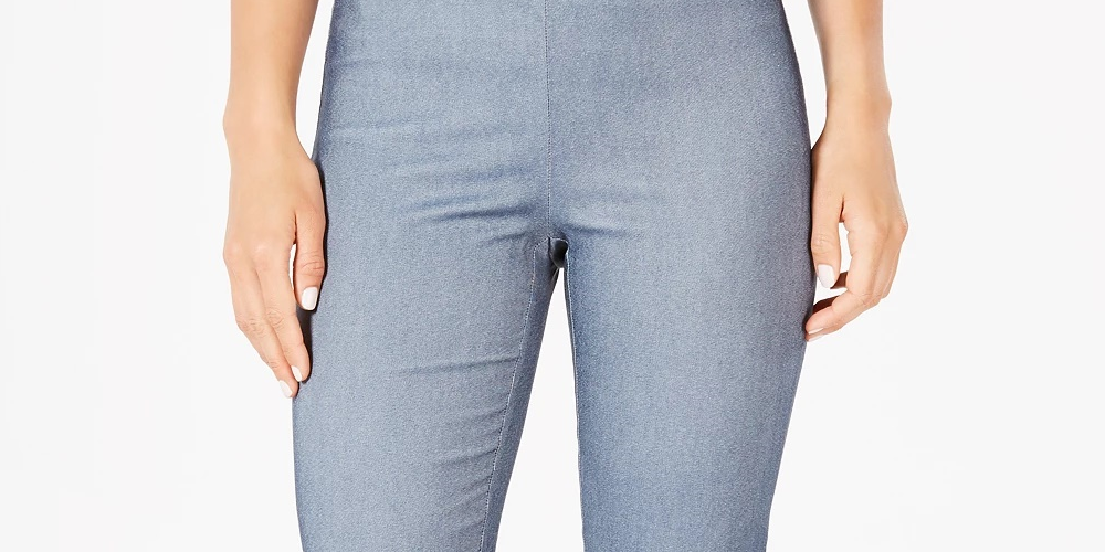 Charter Club Womne's Pull-On Skinny Pants Blue Size 4