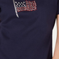 Karen Scott Women's Embellished Flag Cotton T-Shirt Blue Size XX-Large