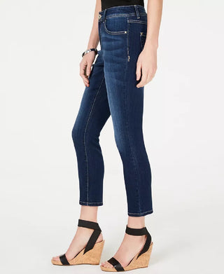 INC International Concepts Women's Petite Incessentials Cropped Skinny Jeans Natural Size 0