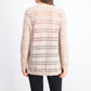 Charter Club Women's Pointelle-Striped Cardigan Beige Size Medium
