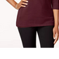 Karen Scott Women's Cotton Boat Neck Top Medium Red Size Large