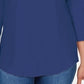 Karen Scott Women's Cotton Lace-Trim Top Navy Size X-Small