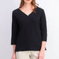 Karen Scott Women's Eyelet-Trim Top Black Size Small