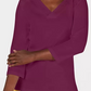 Karen Scott Women's Eyelet Trim Top Dark Pink Size X-Large