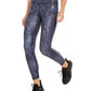 Ideology Women's Python Printed Leggings Navy Size X-Large