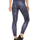 Ideology Women's Python Printed Leggings Navy Size X-Large