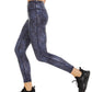 Ideology Women's Python Printed Leggings Navy Size X-Large