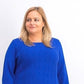 Charter Club Women's Cable Sweater Blue Size X-Large