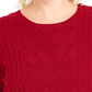 Charter Club Women's Cable Sweater Red Size Extra Large