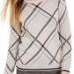 Charter Club Women's Plaid Crewneck Sweater Gray Size Small