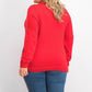 Charter Club Women's Argyle Crewneck Sweater Medium Red Size Large