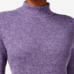 Karen Scott Women's Petite Ribbed-Knit Cotton Turtleneck Purple Size 44