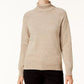 Karen Scott Women's Marled Cotton Turtleneck Sweater Brown Size Large