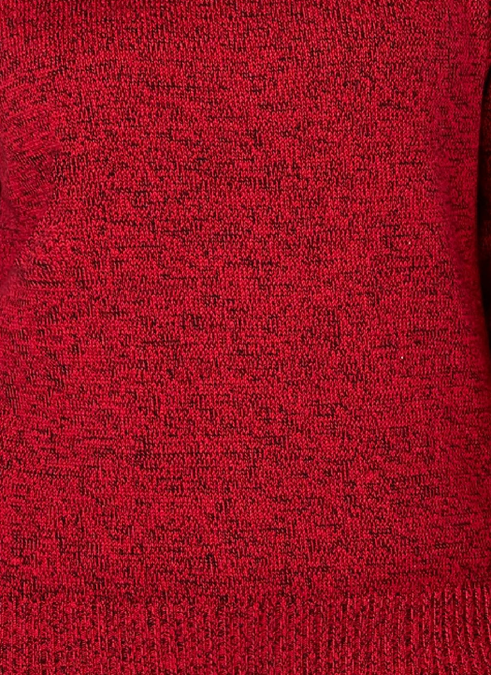 Karen Scott Women's Marled Cotton Turtleneck Sweater Bright Red Size Medium