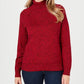 Karen Scott Women's Cotton Turtleneck Sweater Brown Size Petite Medium