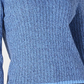 Karen Scott Women's Teresa Cotton Colorblocked Sweater Bright Blue Size Small