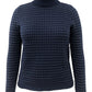 Karen Scott Women's Colorblocked Cotton Turtleneck Sweater Bright Blue Size X-Small