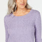 Karen Scott Women's Cable-Knit Sweater Blue Size Small