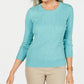 Karen Scott  Women's Cable Knit Sweater Teal Aqua Size X-Large