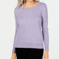 Karen Scott Women's Cable-Knit Sweater Blue Size XX-Large