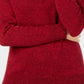 Karen Scott Women's Cotton Marled Shawl-Collar Sweater Bright Red Size Extra Small